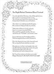 Twas The Night Before Christmas Poem ...