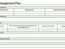7 quality control plan template qmp