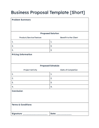 business proposal exles template