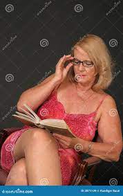Mature lady reading stock image. Image of hair, fragile - 2871129