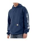 Men's Midweight Logo- Sleeve Hoodie Sweatshirt - New Navy Carhartt