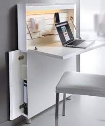The unit is made of particleboard and iron legs, and the desktop comes in several faux wood colors. Feguson Super Smart All In 1 Space Saving Computer Desk With Hidden Storage Furwoodd