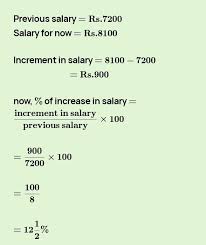 salary increases from 7 200 to 8 100