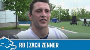 Rb Zach Zenner On Future Career Plans Detroit Lions Sound Bites