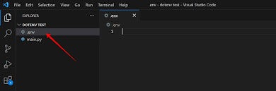 python dotenv setting environmental