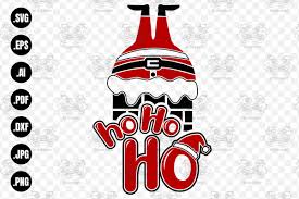 Ho Ho Ho Svg Christmas Funny Santa Graphic By 99 Siam Vector Creative Fabrica