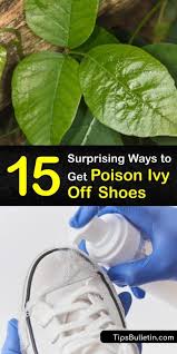 remove poison ivy on shoes