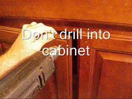 a template for cabinet hardware