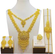24k dubai gold jewelry set nigeria