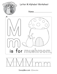 letter m alphabet activity worksheet