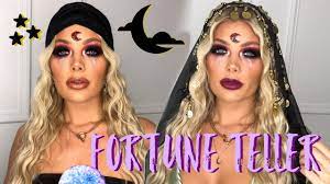 fortune teller halloween glam makeup