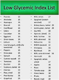 17 Particular Low Glycemic Chart For Foods