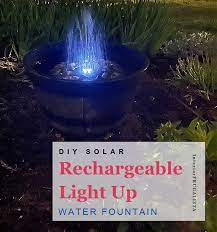 Diy Solar Rechargeable Light Up Water
