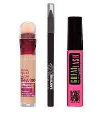 maybelline new york ny minute makeup kit bright bold makeup kit mascara instant age rewind concealer makeup set