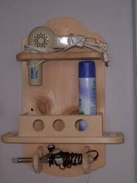 wooden hair dryer holder plans star