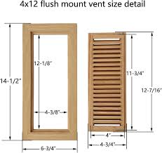 red oak wood flush mount floor register