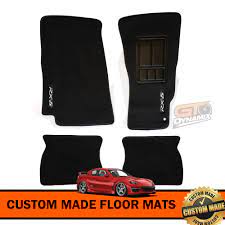 mazda rx 8 black custom made floor mats