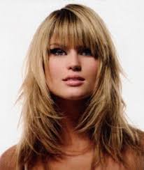 The simple great hairstyle with layered hairstyle and side swept bang on forehead looks beautiful. Idea 31 Long Hairstyles Fringe Layers