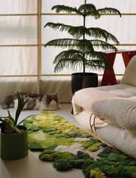 tufted moss rug 3d green moss rug for