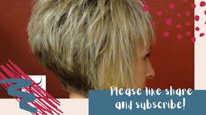 Lightly style the hair off the neck and back to prevent the natural hair from reverting, meaning curling up in its natural state, adds walker. How To Short Stacked Haircut And Bob Haircut With Bangs By Radona Youtube