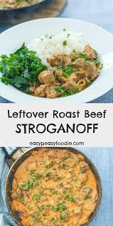leftover roast beef stroganoff easy