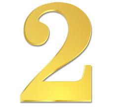 It is the natural number following 1 and preceding 3. One Acrylic Number 2 2mm Gold 2 Set Officemate