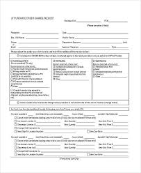 Purchase Order Form Template Beautiful Sample Request Free