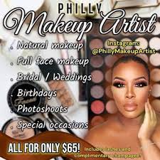 philly makeup artist request an