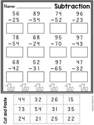 The answer to each problem reveals one letter in the solution. 2 Digit Subtraction First Grade Math Worksheets Math Addition Worksheets Math Worksheets