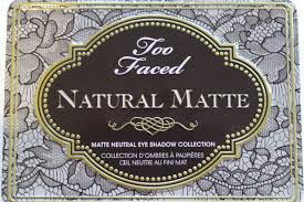 too faced natural matte palette review