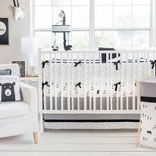 black and white crib bedding little
