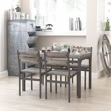 2,351 gray dining table products are offered for sale by suppliers on alibaba.com, of which dining tables accounts for 12%, outdoor tables accounts for 3%, and dining room sets accounts for 2%. 5 Piece Dining Room Table Set For 4 Farmhouse Wooden Kitchen Tables And Chairs For Sale Online Ebay