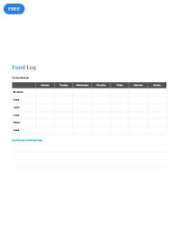 Free Food Log 21 Day Fix Food Log Food Design Templates