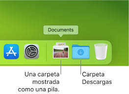 usar carpetas en el dock en la mac