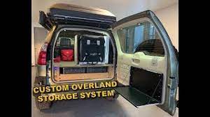 custom overland storage system in lexus