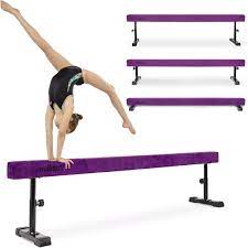 milliard adjule balance beam high and low 8 feet floor beam suede gymnastics competition style training with legs