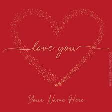 write name on love picture