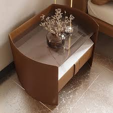 Classic Luxury Side Table Pu Leather