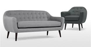 Ritchie 3 Seater Sofa In Pearl Grey