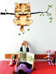 Buy Cute Cat Wall Sticker For