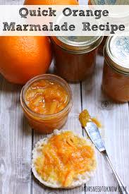 quick orange marmalade recipe in the