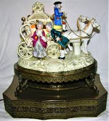 Vintage Horse And Carriage Porcelain