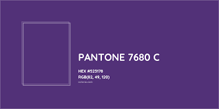 about pantone 7680 c color color