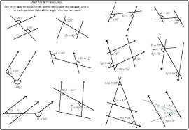 parallel lines equations worksheet a