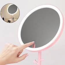table mirror ring light touch control