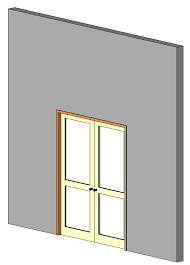 Double Pocket Door With Glass 2495 In