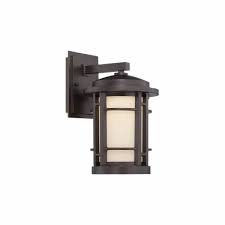 burnished bronze led outdoor wall lamp