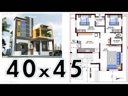 40x45 East Face House Plan