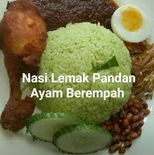 Nasi lemak is a dish originating in malay cuisine that consists of fragrant rice cooked in coconut milk and pandan leaf. Nasi Lemak Pandan Bonda Ayam Berempah Photos Facebook