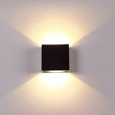 cube led wall lights modern up down
